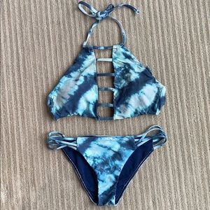Billabong tie dye bathing suit set
